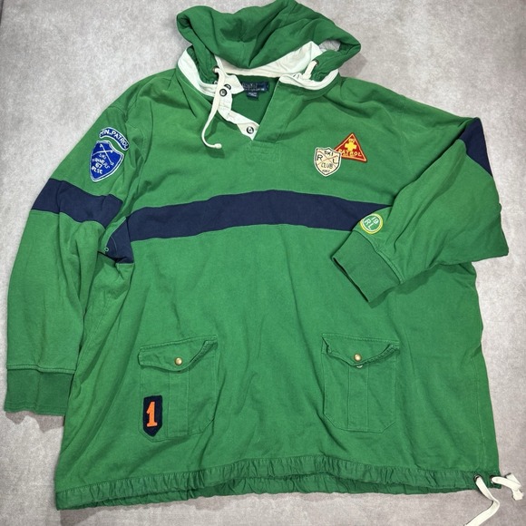 Polo Ralph Lauren Other - Rare VTG 90s Polo Ralph Lauren Ski Patrol Thermal Lined Rugby Heavy Polo 6XB Big